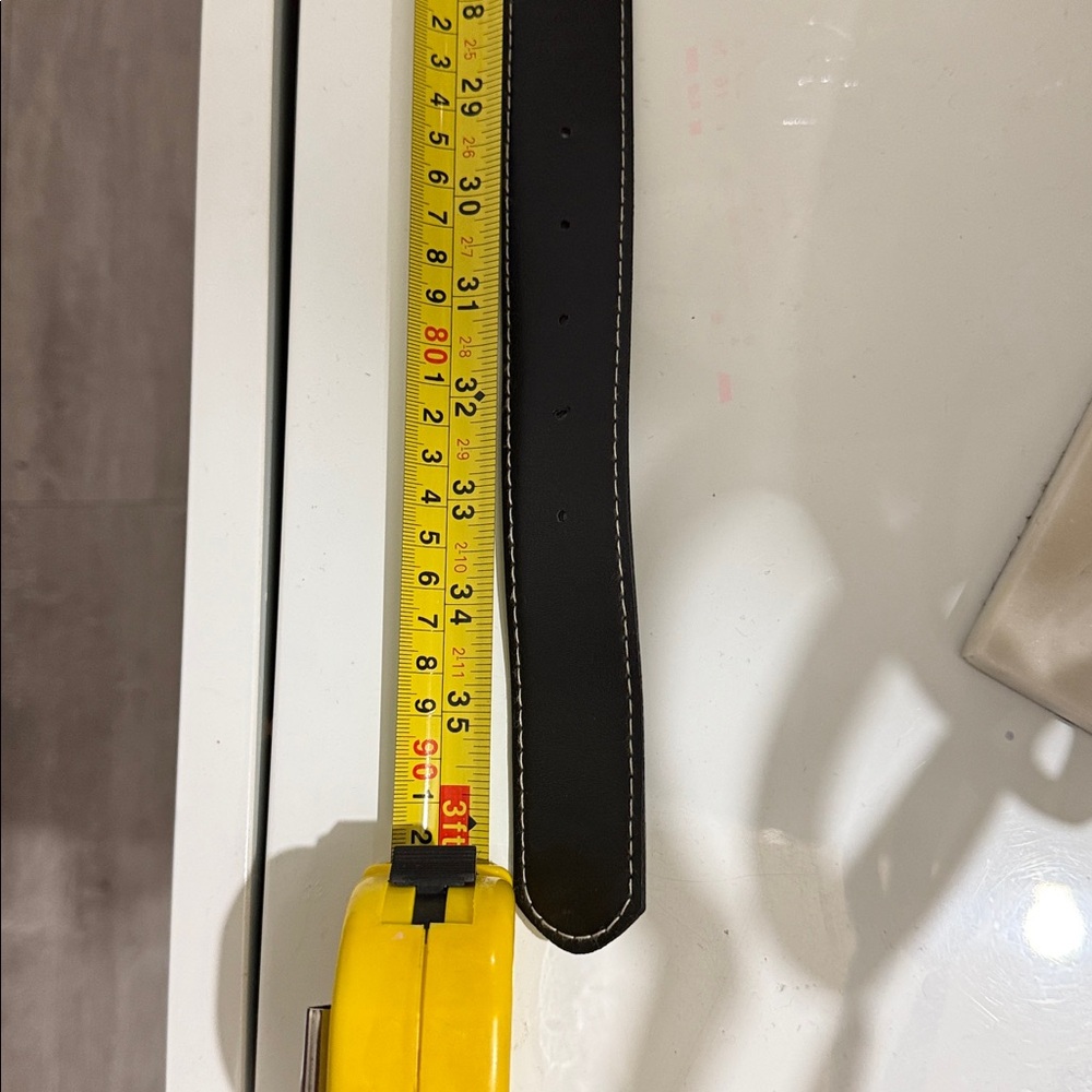 Zara Black Belt with Gold Buckle - Picture 4 of 5